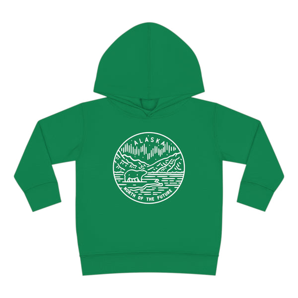 Alaska Toddler Hoodie - State Design Unisex Alaska Toddler Sweatshirt