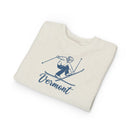 Vermont Toddler Sweatshirt - Vintage Ski Vermont Toddler Crewneck Sweatshirt-5
