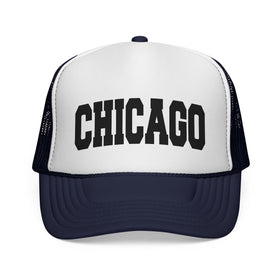 Buy dark-navy Chicago, Illinois Collegiate Style Trucker Hat
