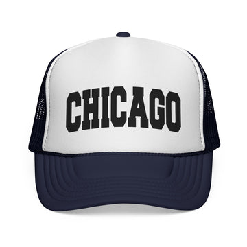 Buy dark-navy Chicago, Illinois Collegiate Style Trucker Hat