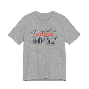 Buy athletic-heather Stowe, Vermont Après-ski T-Shirt - Vintage Mountain Graphic Tee