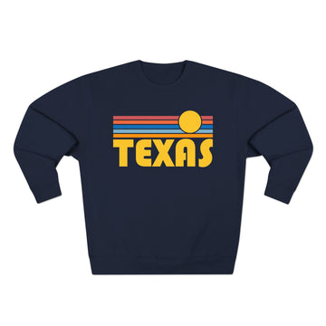 Buy navy Premium Texas Retro Sun Graphic Sweatshirt
