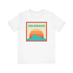 Retro Colorado T-Shirt, Mountain Sun Tee, Unisex Graphic Shirt, Vintage Colorado Top, Outdoor Adventure Clothing