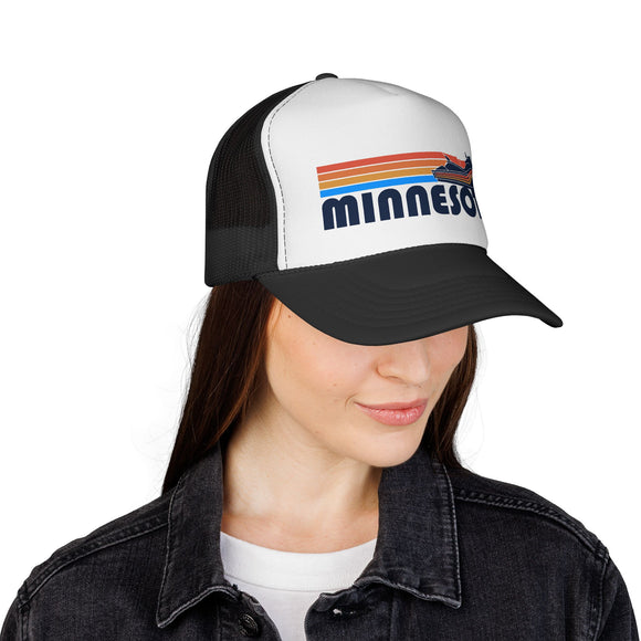 Minnesota Retro PWC Boating Trucker Hat - Vintage Style Minnesota Cap