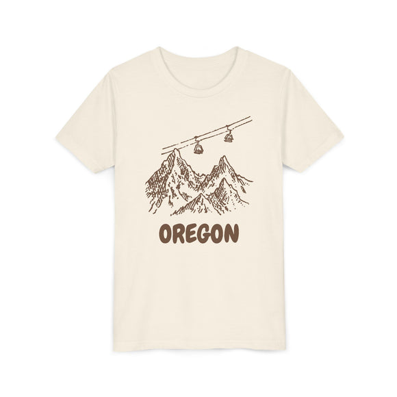 Oregon Youth T-Shirt — Vintage Gondola Ski Mountain Tee