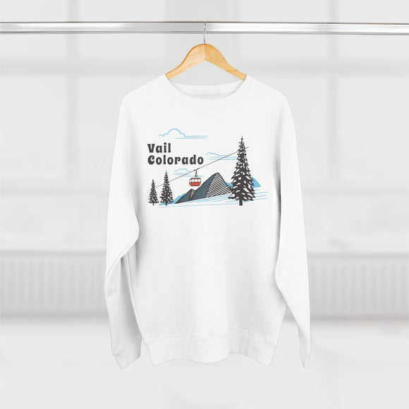 Premium Vail, Colorado Sweatshirt Unisex Crewneck, Premium Sweatshirt, Crewneck Jumper, Ski Resort Apparel