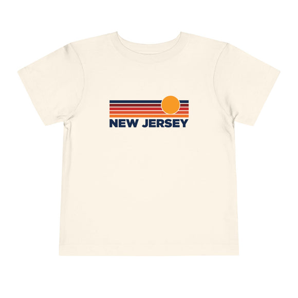 New Jersey Toddler T-Shirt - Retro Sun Tee