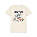 New York Yeti Snowboard Youth Tee - Kids Skiing Shirt-1