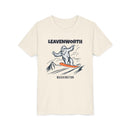 Leavenworth, Washington Yeti Snowboard Youth Tee - Kids Skiing Shirt-1