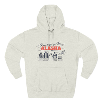 Buy oatmeal-heather Premium Alaska Après-ski Hoodie - Unisex Sweatshirt
