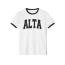 Alta, Utah Cotton Ringer Graphic Tee - Unisex Alta T Shirt, Vintage Style Tee, Men's/Women's Tee-3