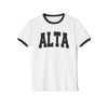 Alta, Utah Cotton Ringer Graphic Tee - Unisex Alta T Shirt, Vintage Style Tee, Men's/Women's Tee