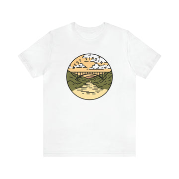 Buy white West Virginia T-Shirt - Unisex West Virginia Shirt