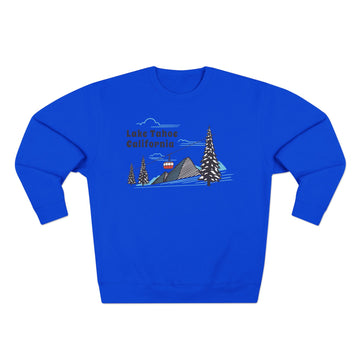 Buy royal-blue Premium Lake Tahoe, California Sweatshirt Unisex Crewneck, Premium Sweatshirt, Crewneck Jumper, Ski Resort Apparel