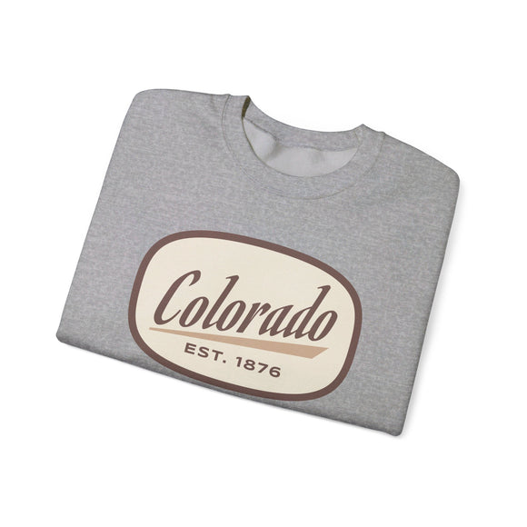 Colorado Sweatshirt - Unisex Retro Colorado Crewneck Sweatshirt