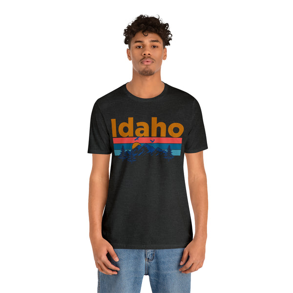 Idaho T-Shirt - Mountain Sunset Unisex Idaho Shirt