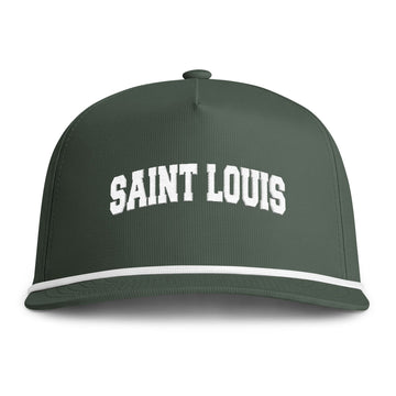 Buy moss St Louis, Missouri Embroidered Rope Hat - Vintage Sunwashed Rope Cap, Comfort Colors