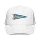 Indiana Dunes National Park Pennant Trucker Hat — Vintage Foam Mesh Cap-6