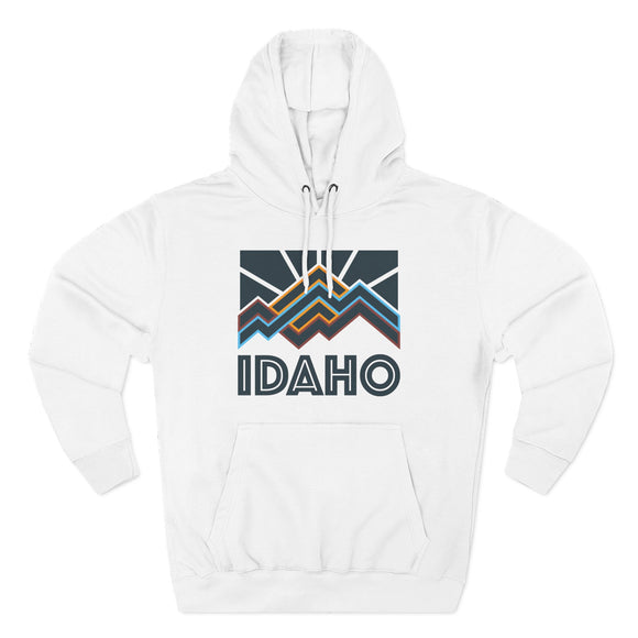 Idaho Hoodie - Retro Mountain Unisex Sweatshirt