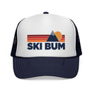 Ski Bum Retro Mountains Trucker Hat - Vintage Style Ski Bum Cap-4