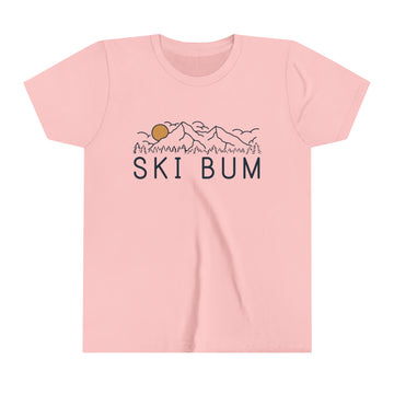 Ski Bum Youth T-Shirt - Unisex Kids Ski Bum Shirt - 0
