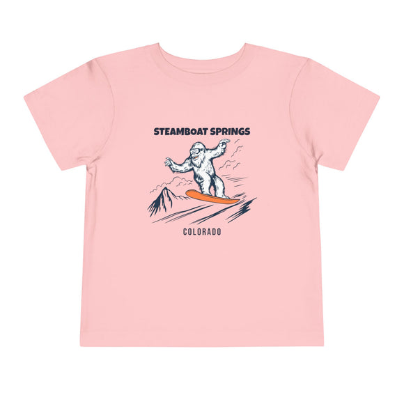 Steamboat Springs, Colorado Yeti Snowboard Toddler Tee