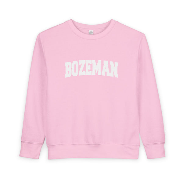 Bozeman, Montana Toddler Sweatshirt - Bozeman Toddler Crewneck Sweatshirt