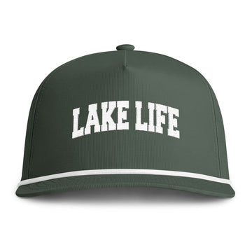 Buy moss Lake Life Embroidered Rope Hat - Vintage Sunwashed Rope Cap, Comfort Colors
