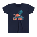 Key West, Florida Youth Shirt - Retro Palm Tree Key West Kid's T-Shirt-4