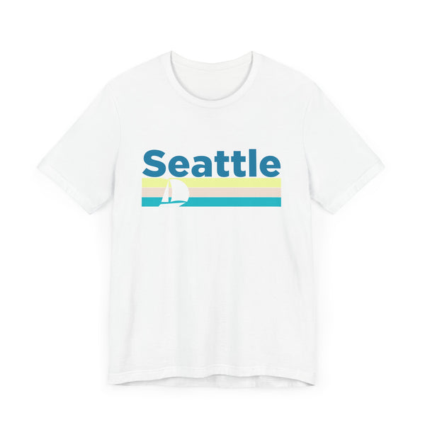 Seattle, Washington T Shirt - Sailboat Graphic Tee