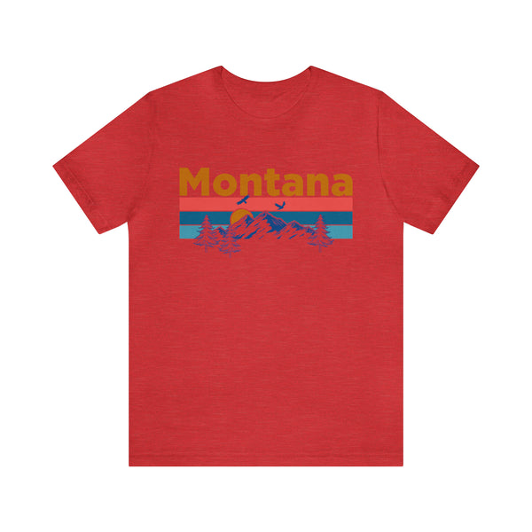 Montana T-Shirt - Mountain Sunset Unisex Montana Shirt