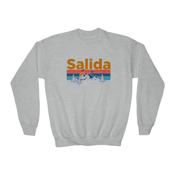 Salida, Colorado Youth Sweatshirt - Unisex Kid's Salida Crewneck Sweatshirt