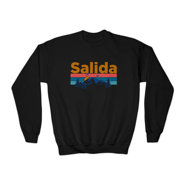 Salida, Colorado Youth Sweatshirt - Unisex Kid's Salida Crewneck Sweatshirt - 0