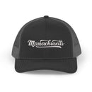 Massachusetts Snapback Trucker Cap - Embroidered Massachusetts Hat-1