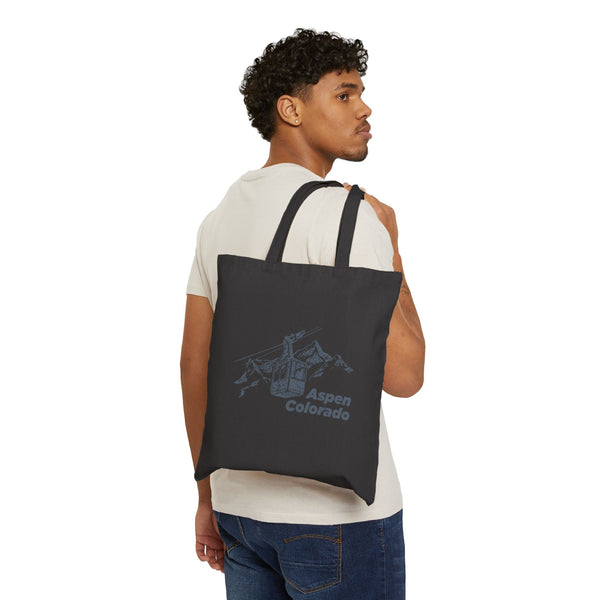 Aspen, Colorado Cotton Canvas Tote Bag - 15