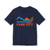 Park City, Utah Retro Mountains Sunset T-Shirt | Vintage Park City Tee