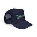 Kenai Fjords National Park Pennant Trucker Hat — Vintage Foam Mesh Cap-8