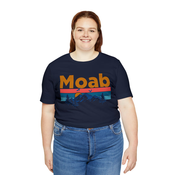 Moab, Utah Shirt - Mountain Sunset Unisex Moab T-Shirt