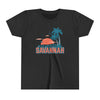 Savannah, Georgia Youth Shirt - Retro Palm Tree Savannah Kid's T-Shirt