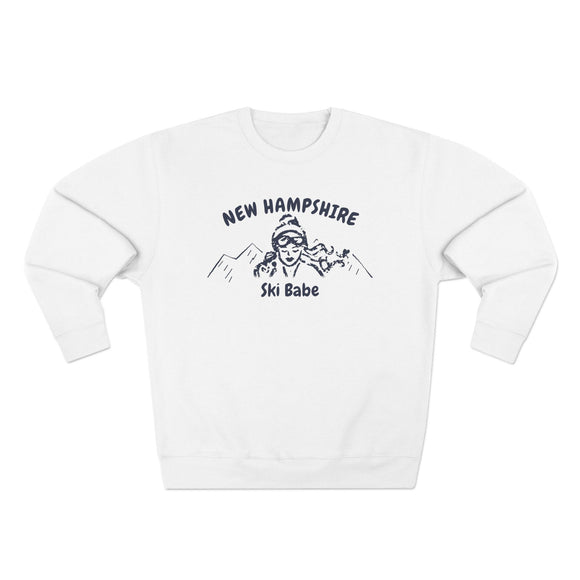 Premium New Hampshire Ski Babe Sweatshirt