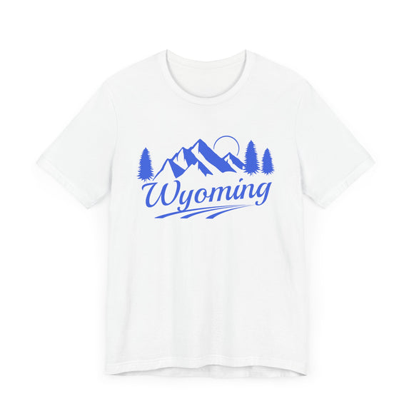 Wyoming T-Shirt - Retro Mountain Unisex Wyoming Shirt