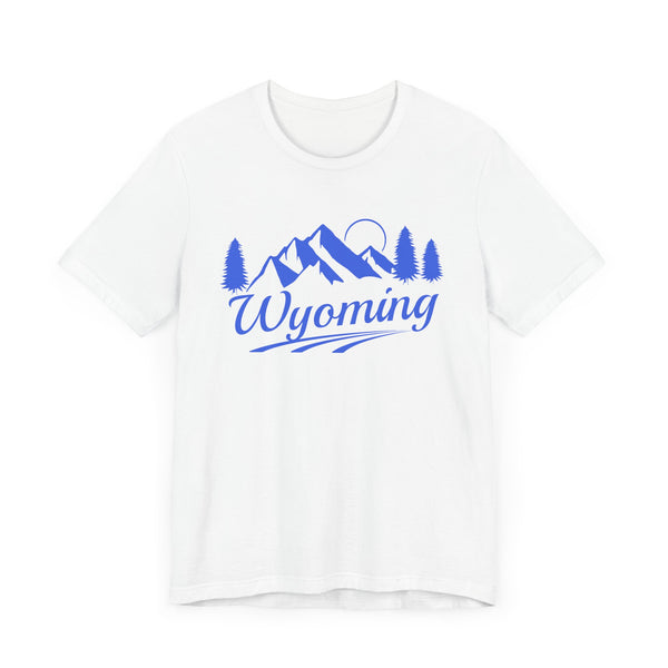 Wyoming T-Shirt - Retro Mountain Unisex Wyoming Shirt