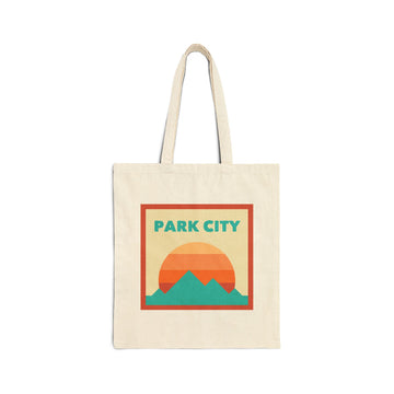 Park City, Utah Tote Bag, Cotton Canvas Tote Bag, Reusable Shopping Bag, Eco-Friendly Tote, Park City, Utah Gift
