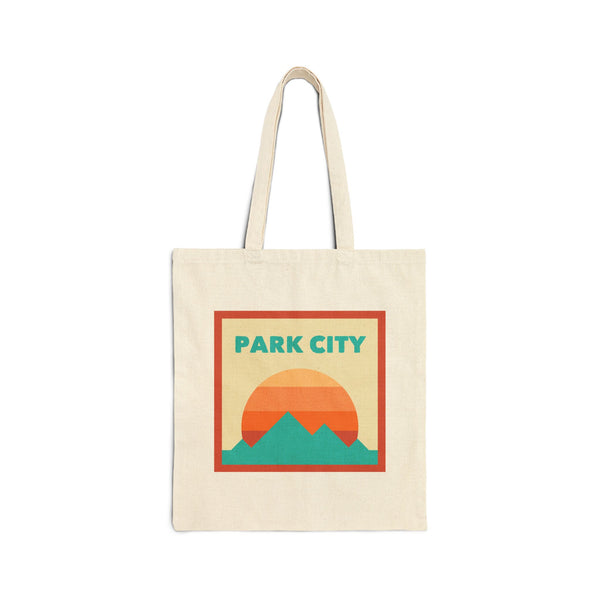 Park City, Utah Tote Bag, Cotton Canvas Tote Bag, Reusable Shopping Bag, Eco-Friendly Tote, Park City, Utah Gift
