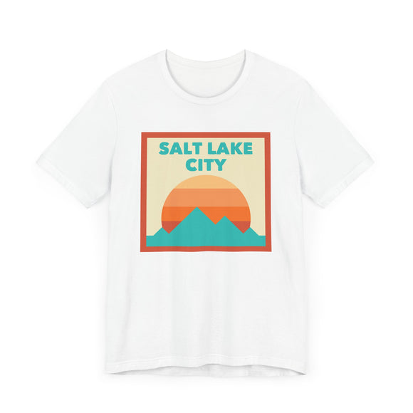 Retro Salt Lake City, Utah T-Shirt, Mountain Sun Tee, Unisex Graphic Shirt, Vintage Salt Lake City, Utah Top, Outdoor Adventure Clothing