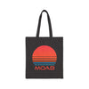 Moab, Utah Retro 80s Cotton Canvas Moab Tote Bag