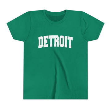 Detroit, Michigan Youth Graphic Tee - Kids Detroit T Shirt - 0