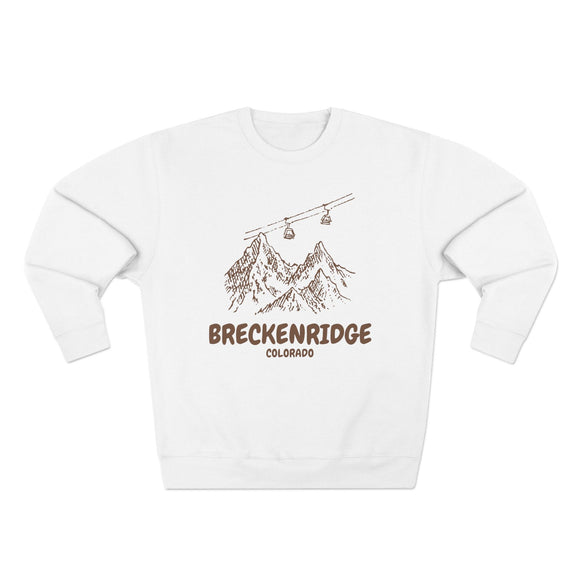 Premium Breckenridge, Colorado Gondola Ski Mountain Sweatshirt