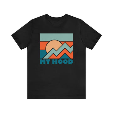 Buy black Mount Hood, Oregon T-Shirt - Retro Unisex Mount Hood Shirt