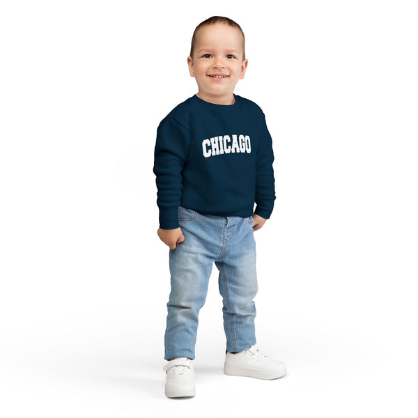 Chicago, Illinois Toddler Sweatshirt - Chicago Toddler Crewneck Sweatshirt